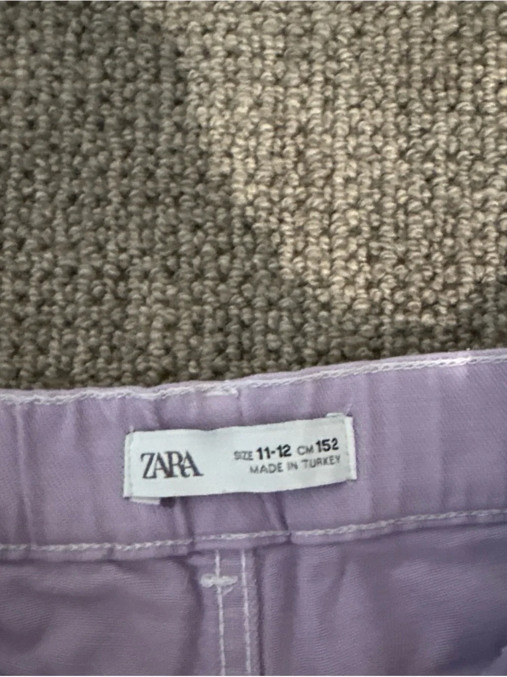 ZARA Lavender Distressed Women's Denim Shorts